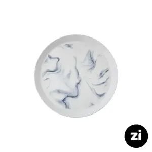 بشقاب تخت چینی زرین Zi فرم اس طرح بلو استون سایز 15