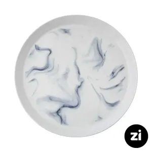 بشقاب تخت چینی زرین Zi فرم اس طرح بلو استون سایز 30