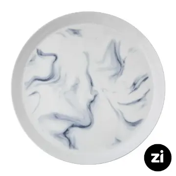 بشقاب تخت چینی زرین Zi فرم اس طرح بلو استون سایز 33