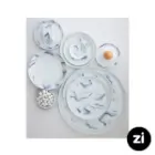 پیاله چینی زرین Zi فرم اس بلو استون سایز 9