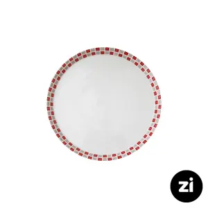 بشقاب تخت چینی زرین Zi فرم اس طرح روشان سایز 15