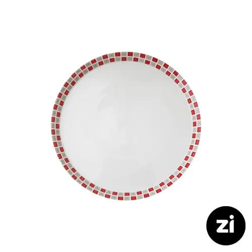 بشقاب تخت چینی زرین Zi فرم اس طرح روشان سایز 18