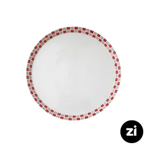 بشقاب تخت چینی زرین Zi فرم اس طرح روشان سایز 21
