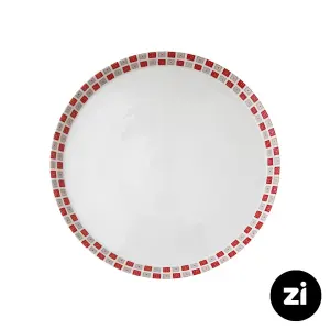 بشقاب تخت چینی زرین Zi فرم اس طرح روشان سایز 24