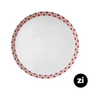 بشقاب تخت چینی زرین Zi فرم اس طرح روشان سایز 27