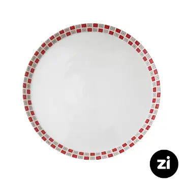 بشقاب تخت چینی زرین Zi فرم اس طرح روشان سایز 27