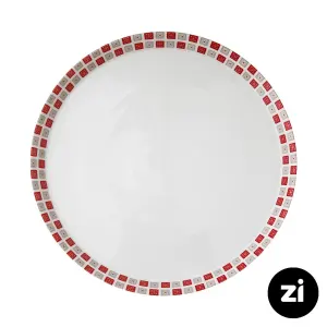 بشقاب تخت چینی زرین Zi فرم اس طرح روشان سایز 30