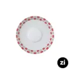 نعلبکی زیر استکانی چینی زرین (Zi) فرم اس طرح روشان سایز 15
