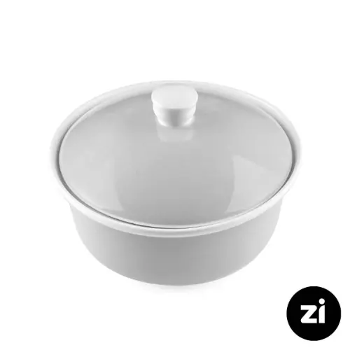 قابلمه چینی زرین مارک زی Zi پاستل طوسی سایز 26