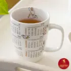 ماگ دسته دار سوئدی چینی زرین طرح تقویم 1402
