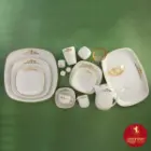مشخصات سرویس چینی زرین کواترو کوئین طلایی 12 نفره 98 پارچه