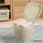 سبد رخت دربدار لیمون طرح بافت کوچک 2135