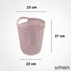 سطل کاغذ لیمون طرف بافت 2144
