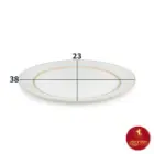 دیس چینی زرین ایتالیا اف طرح هدیه طلایی سایز 38