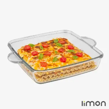 تابه سرو شیشه ای لیمون چهارگوش 3 لیتر 2238