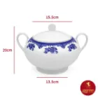 سوپ خوری چینی زرین ایتالیا اف 3650 فلورانس 3256 سی سی