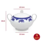 سوپ خوری چینی زرین ایتالیا اف 3650 فلورانس 3256 سی سی