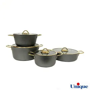 خرید سرویس قابلمه یونیک  فلورانس طوسی 8 پارچه UN-8402