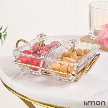 اردورخوری شیشه ای لیمون مستطیل 2 خانه 2103