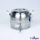 کتری استیل 5 لیتر با قوری چینی طرح ترک یونیک UN-7295