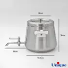 کتری استیل 4 لیتر با قوری چینی یونیک UN-7203