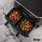 پخت دو نوع غذای مختلف با سرخ کن دوقلوی نینجا