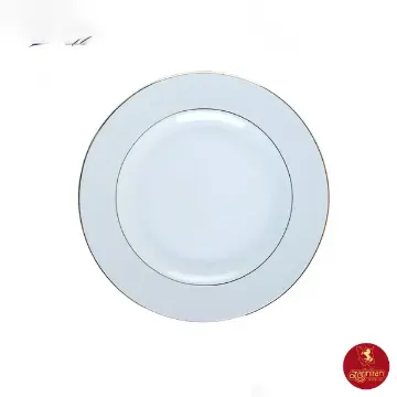 بشقاب پیش دستی چینی زرین ایتالیا اف طرح سپید صدف سایز 19