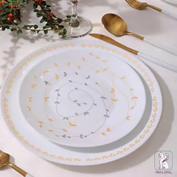 انتخاب سرویس پذیرایی 28 پارچه پارس اپال طرح پیچک کد 942