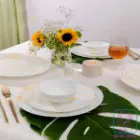 خرید سرویس آرکوپال 28 پارچه پارس اپال طرح ماربل طلایی کد 917