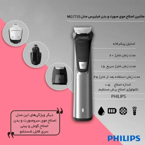جعبه اصلی ست اصلاح فیلیپس مدل MG7735