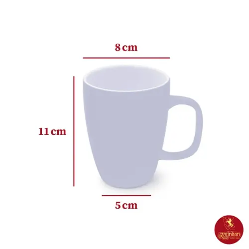 ماگ دسته دار سوئدی چینی زرین طرح نارنج