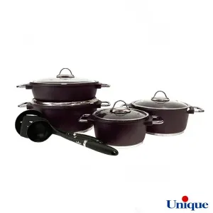 سرویس قابلمه یونیک مونیخ بورگاندی 11 پارچه UN-7828