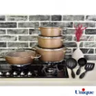 سرویس قابلمه یونیک مونیخ طلایی 11 پارچه UN-7630