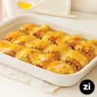 دیس لازانیا چینی زرین Zi سایز ۴۰ سفید