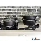 سرویس قابلمه یونیک مونیخ مشکی 11 پارچه UN-7622