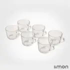 لیوان شیشه ای دسته دار 285 سی سی لیمون 2282