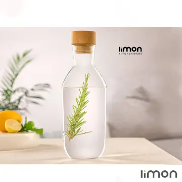 بطری آب درب چوبی 1.1 لیتری لیمون 2270