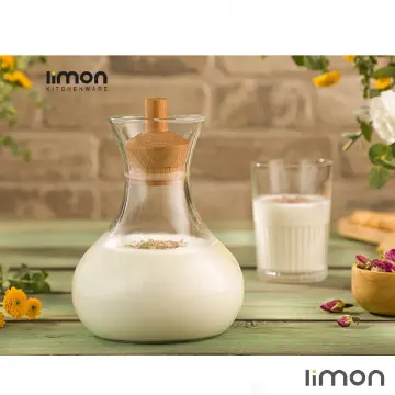 بطری آب درب چوبی 950 میلی لیتر لیمون 2268