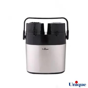 فلاسک استیل یونیک دوقلو ۱.۶ شیشه دار UN-9060