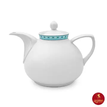قوری چینی زرین شهرزاد ورونا فیروزه ای سایز 6
