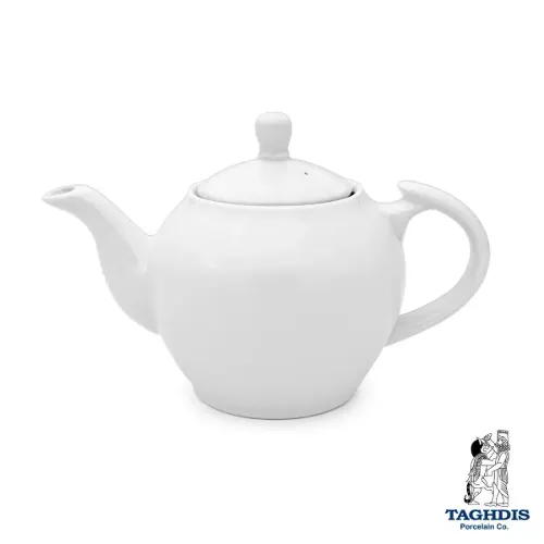 قوری گرد سفید تقدیس سایز 6