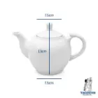 قوری گرد سفید تقدیس سایز 4
