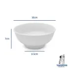 کاسه آبگوشت خوری 6/5 گرد چینی تقدیس