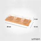 اردورخوری چوبی کوچک لیمون 3 خانه 2245