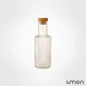 بطری آب درب چوبی 700 میلی لیتری لیمون 2266