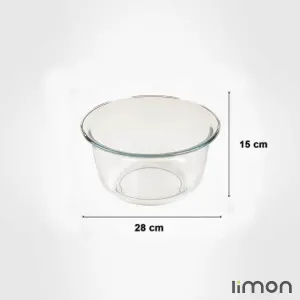 کاسه سرو شیشه ای لیمون 4 لیتر 2294
