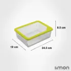 ظرف شیشه ای دربدار 2.250 لیتر 2097