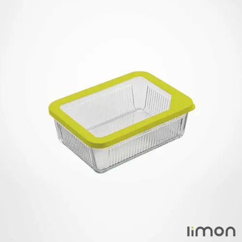 ظرف شیشه ای دربدار 1.1 لیتر 2098