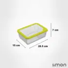 ظرف شیشه ای دربدار 1.1 لیتر 2098