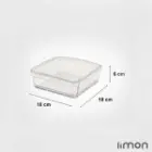 ظرف شیشه ای دربدار لیمون 2154